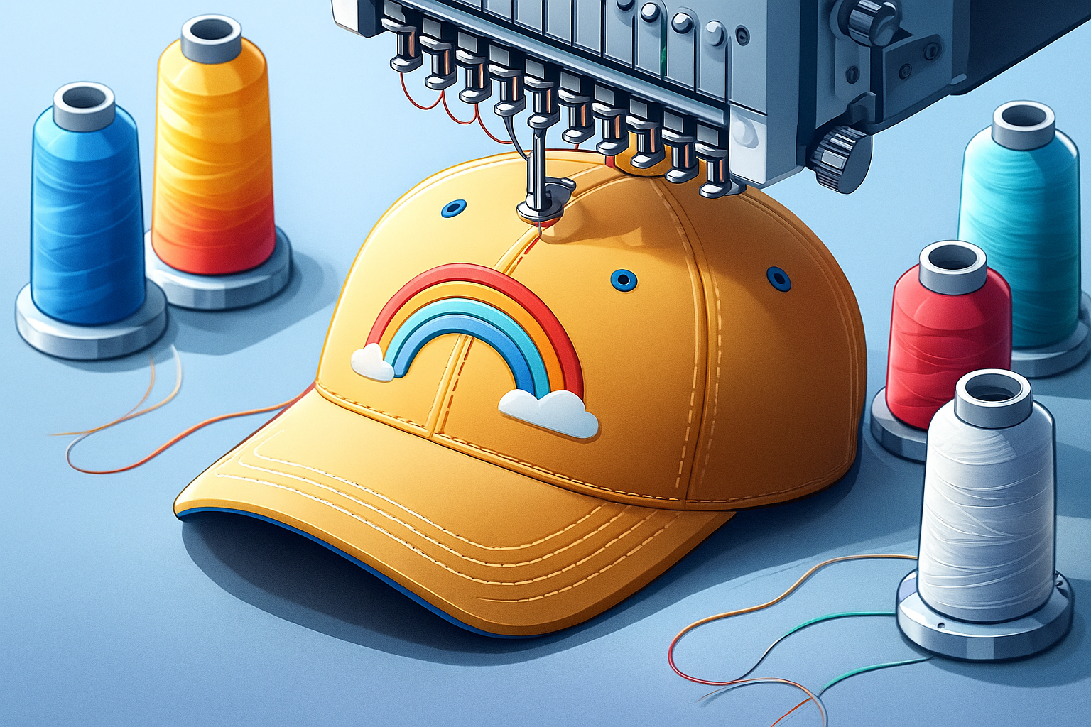Niño con gorra personalizada al aire libre